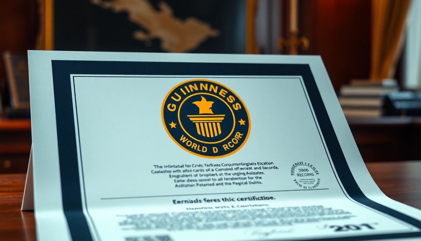 ギネス世界記録認定の詳細